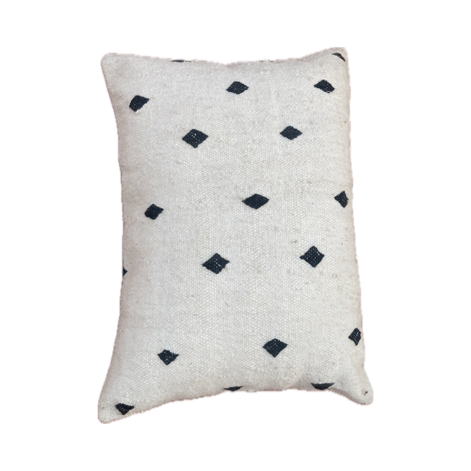 Authentic Moroccan Cushion Cover - Black Lozenges Design