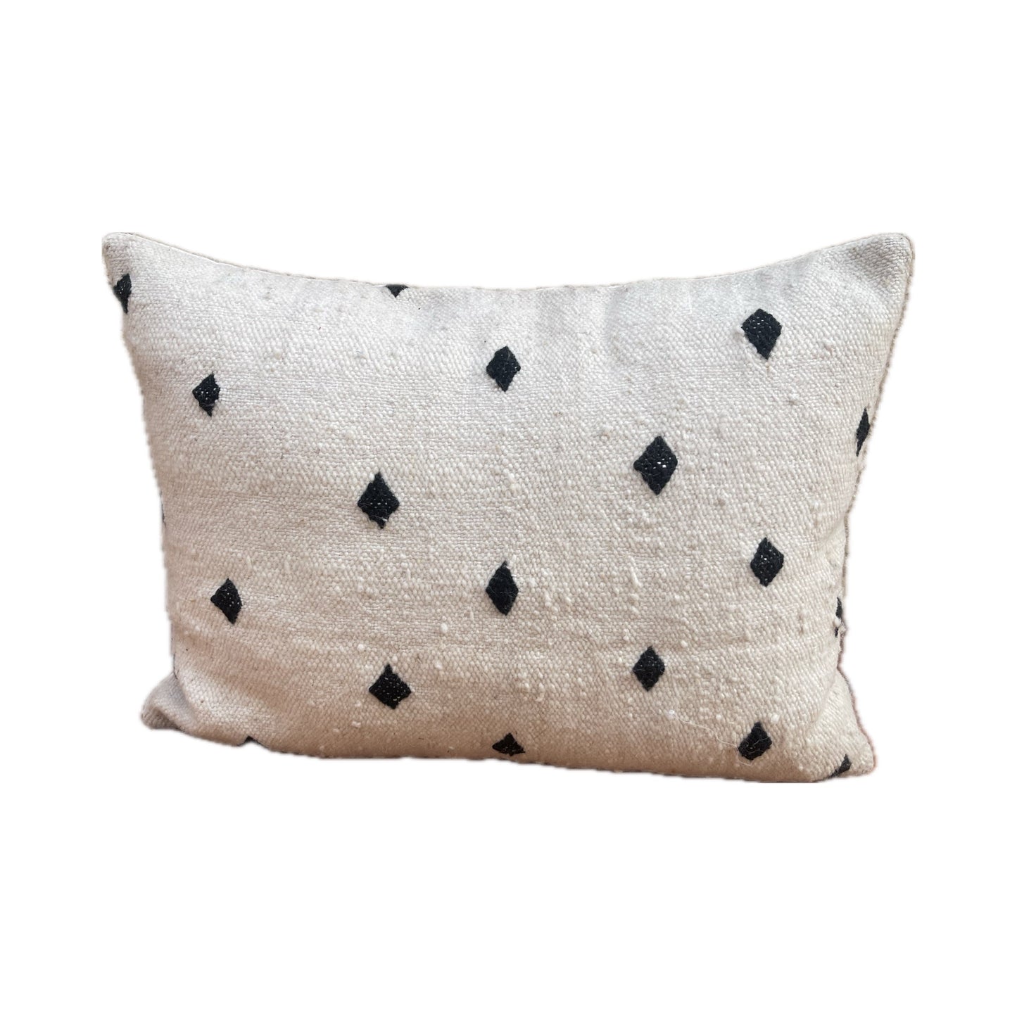 Authentic Moroccan Cushion Cover - Black Lozenges Design